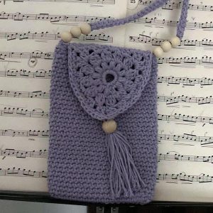 Stijlvol & Handgemaakt: Lila telefoontasje