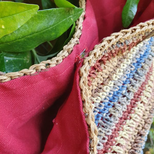 Raffia handtas - Afbeelding 4
